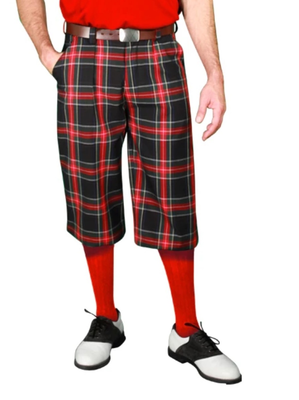 Golf Knickers Plaid tartan pants size 38
